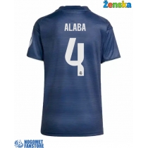 Real Madrid David Alaba #4 Gostujuci Dres za Ženska 2025-26 Kratak Rukav